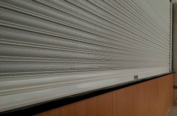 Perforated roller shutter