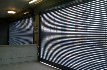 high security car park shutter