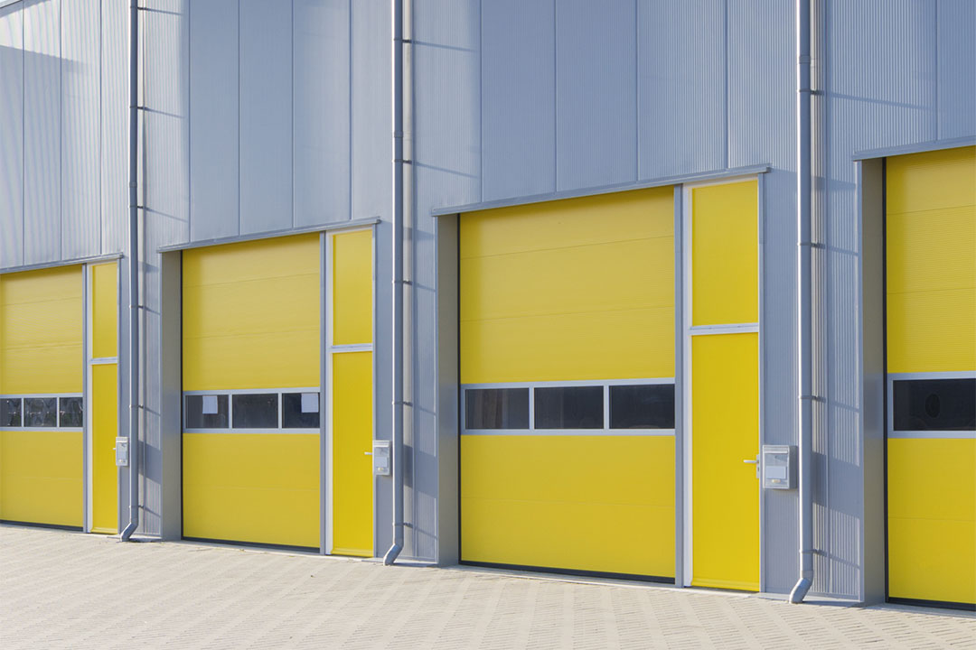 roller shutters in line