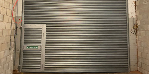 wicket door steel industrial shutter